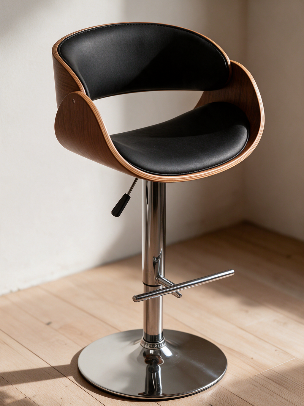 NIORA Spot high chair, upholstery and construction detail