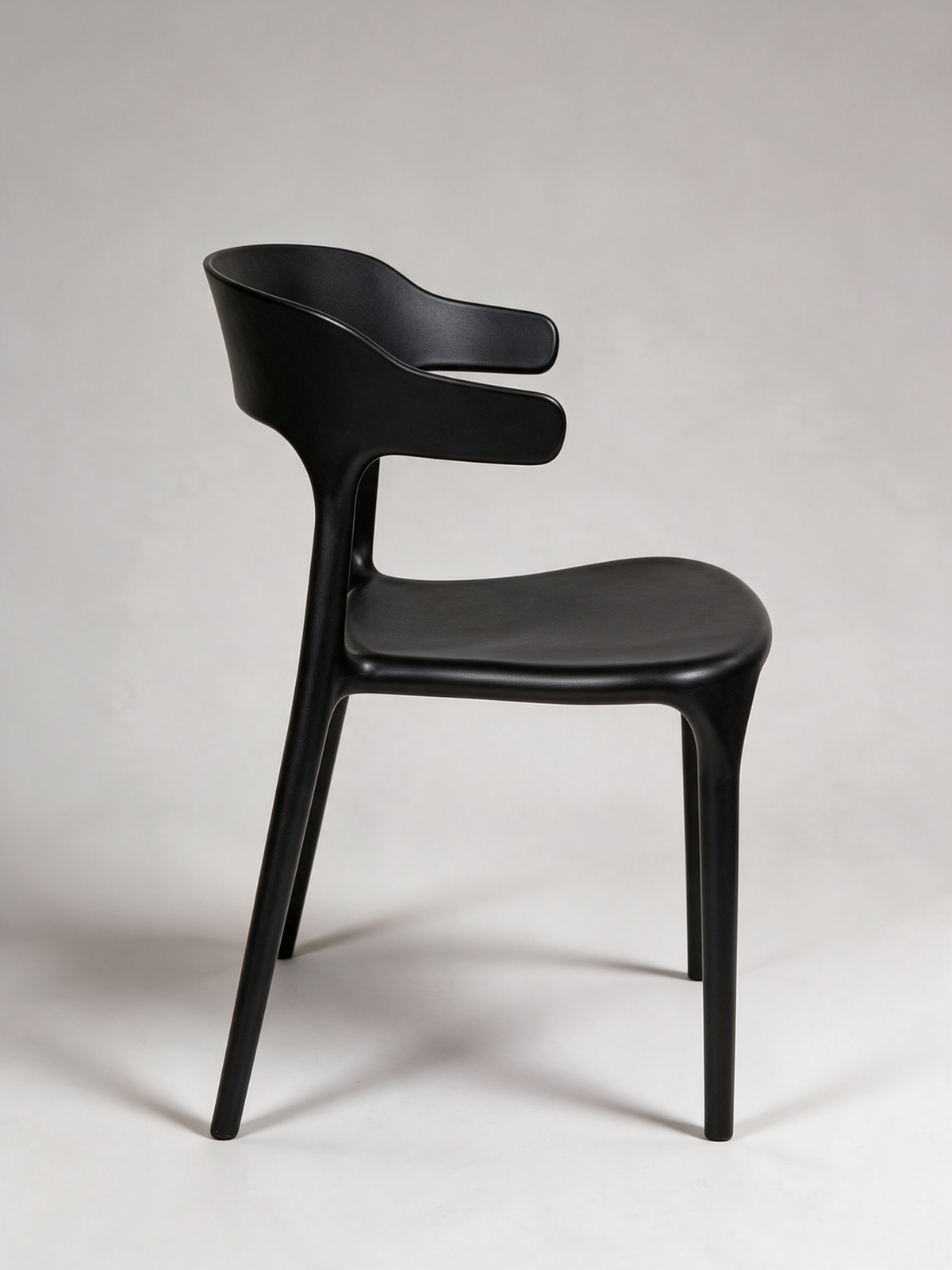 NIORA Boho cafe chair in a modern cafe in daylight