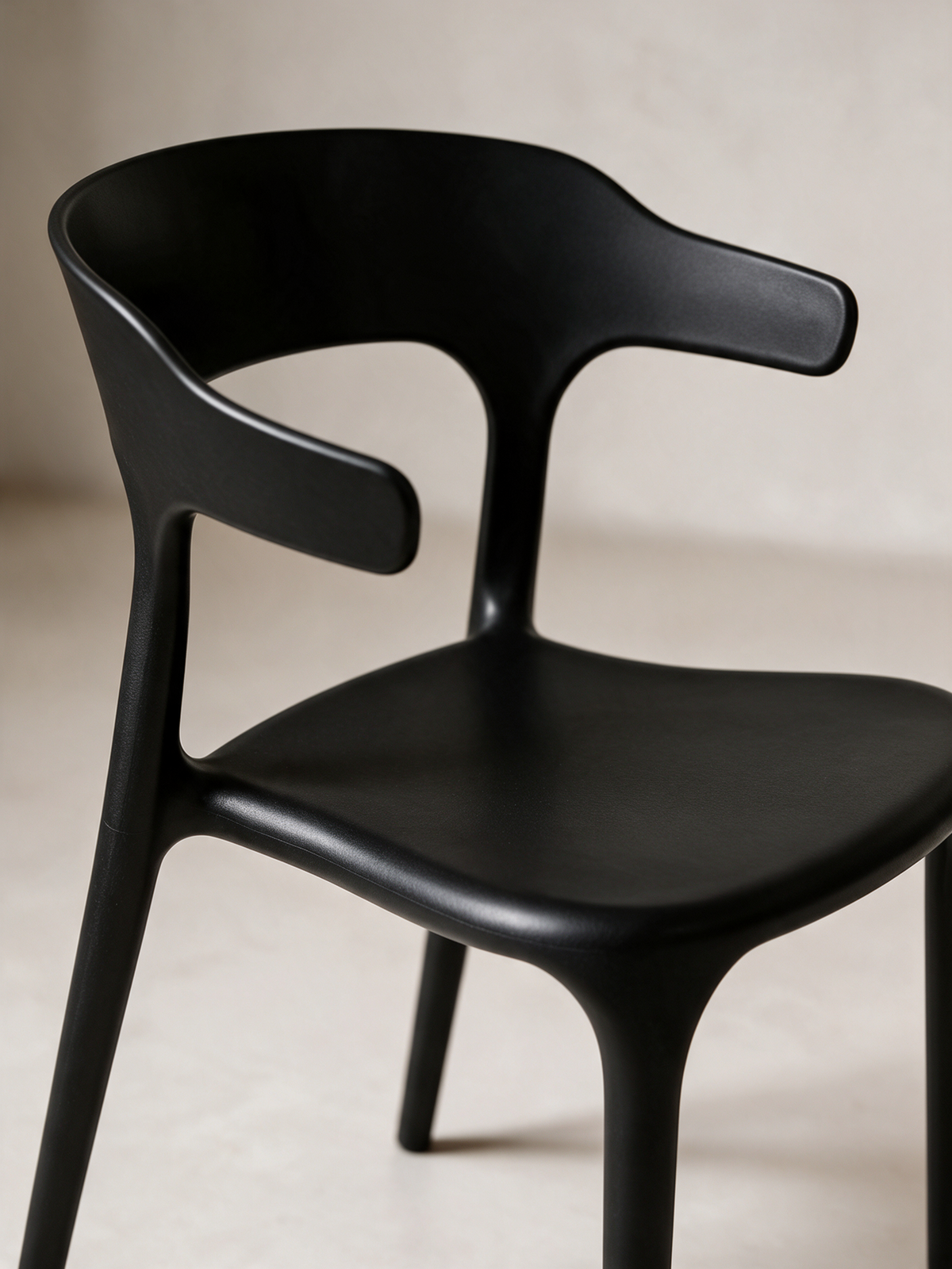NIORA Boho cafe chair, upholstery and construction detail