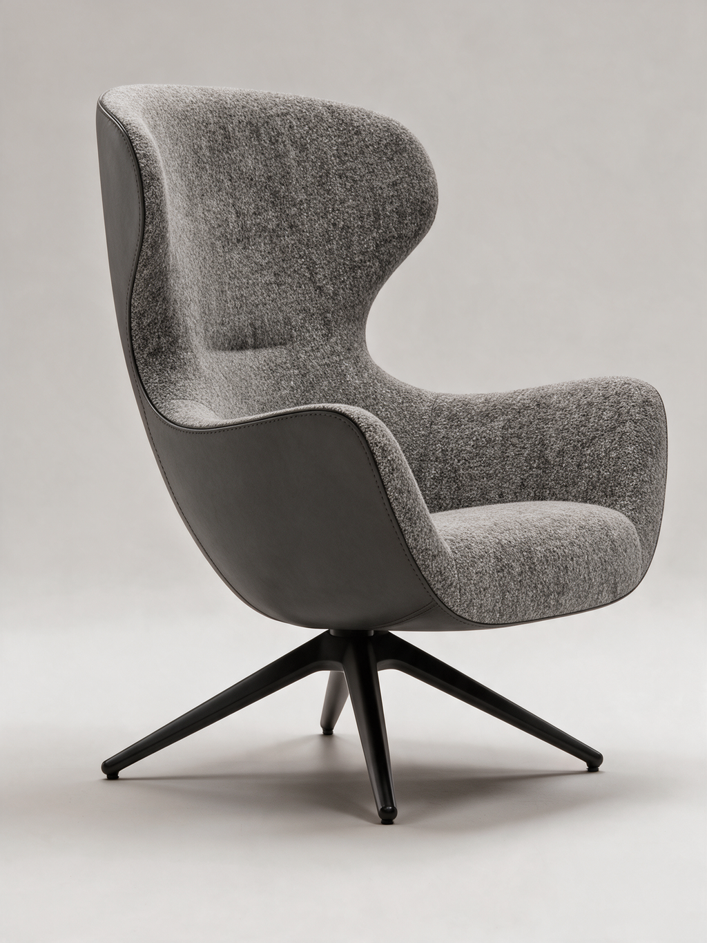 NIORA Plush lounge chair, studio view
