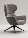 NIORA Plush lounge chair, studio view